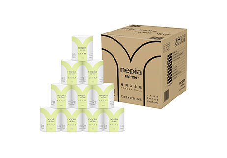 妮飘标准卷筒卫生纸135克27卷